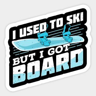 Funny Snowboarding Sport Snowboarder Gift Sticker